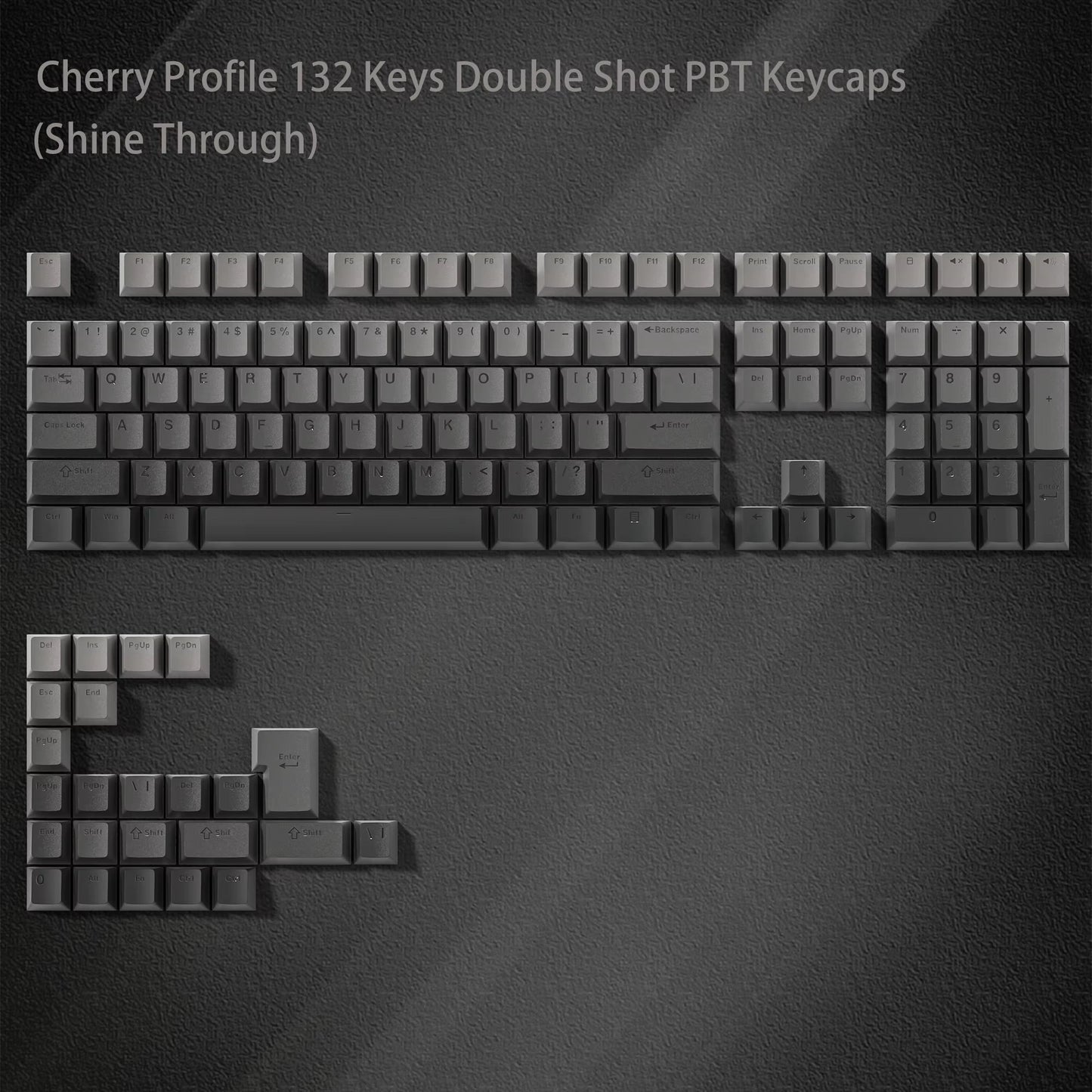 168 Keys Double Shot PBT Keycap Custom Keycap Cherry Profile Keyboard Keycaps for Cherry Gateron MX Switches Gaming Keyboard - Stan's Electronics