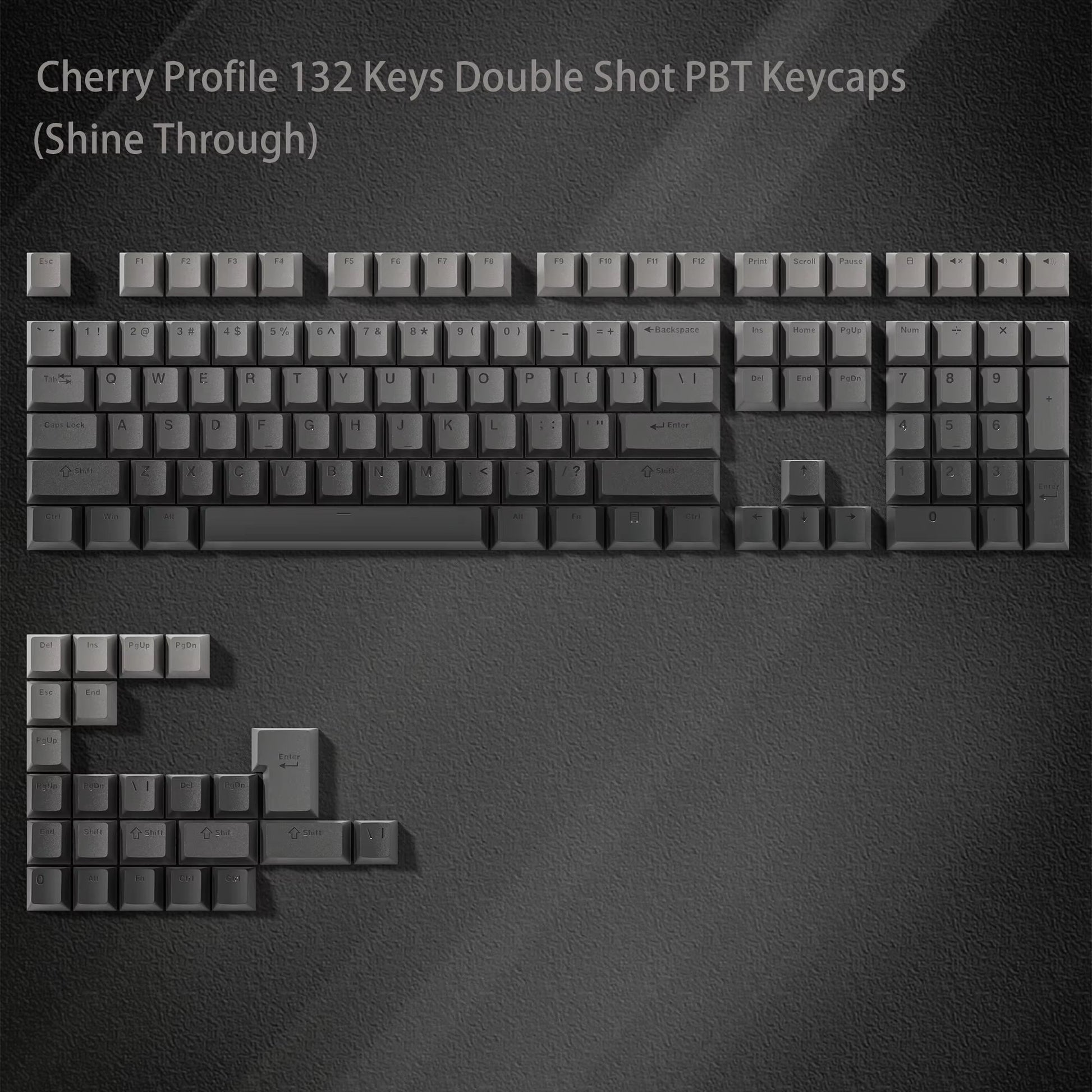 168 Keys Double Shot PBT Keycap Custom Keycap Cherry Profile Keyboard Keycaps for Cherry Gateron MX Switches Gaming Keyboard - Stan's Electronics