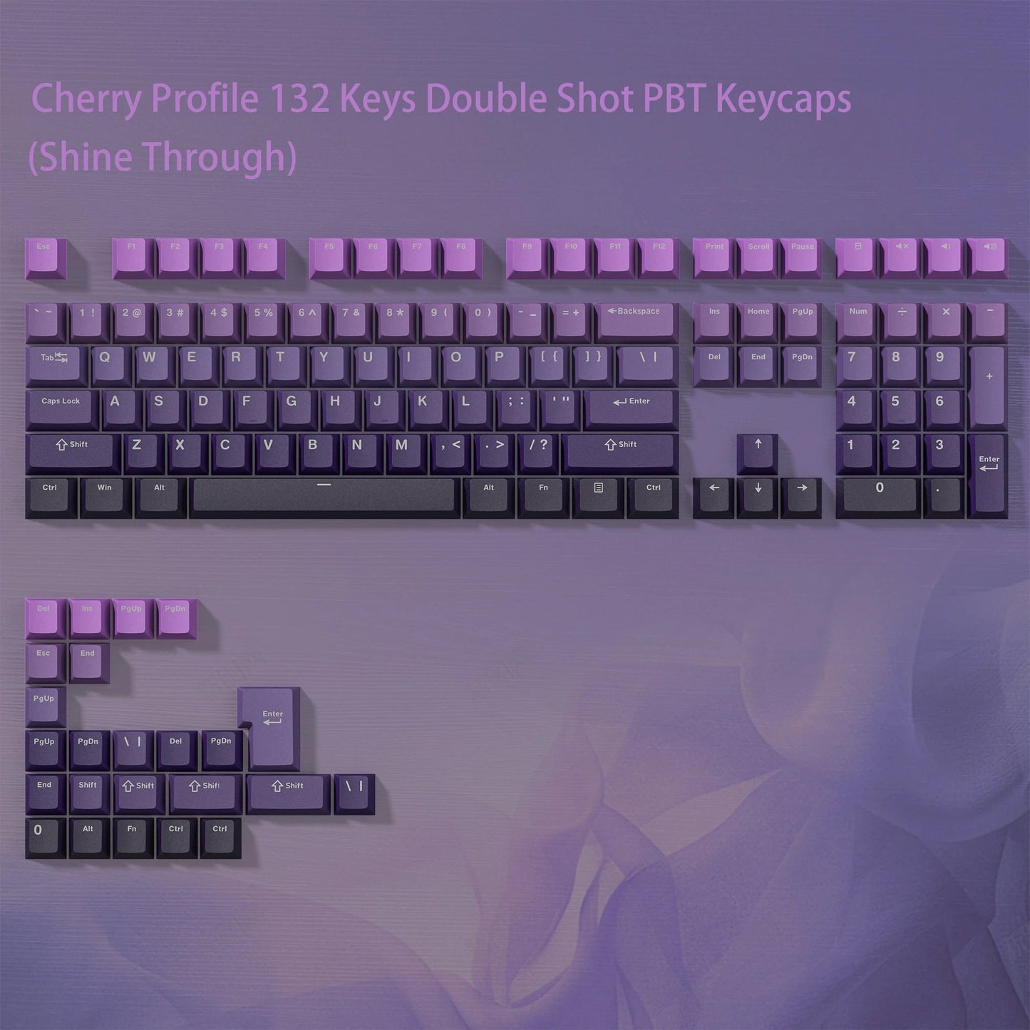 168 Keys Double Shot PBT Keycap Custom Keycap Cherry Profile Keyboard Keycaps for Cherry Gateron MX Switches Gaming Keyboard - Stan's Electronics