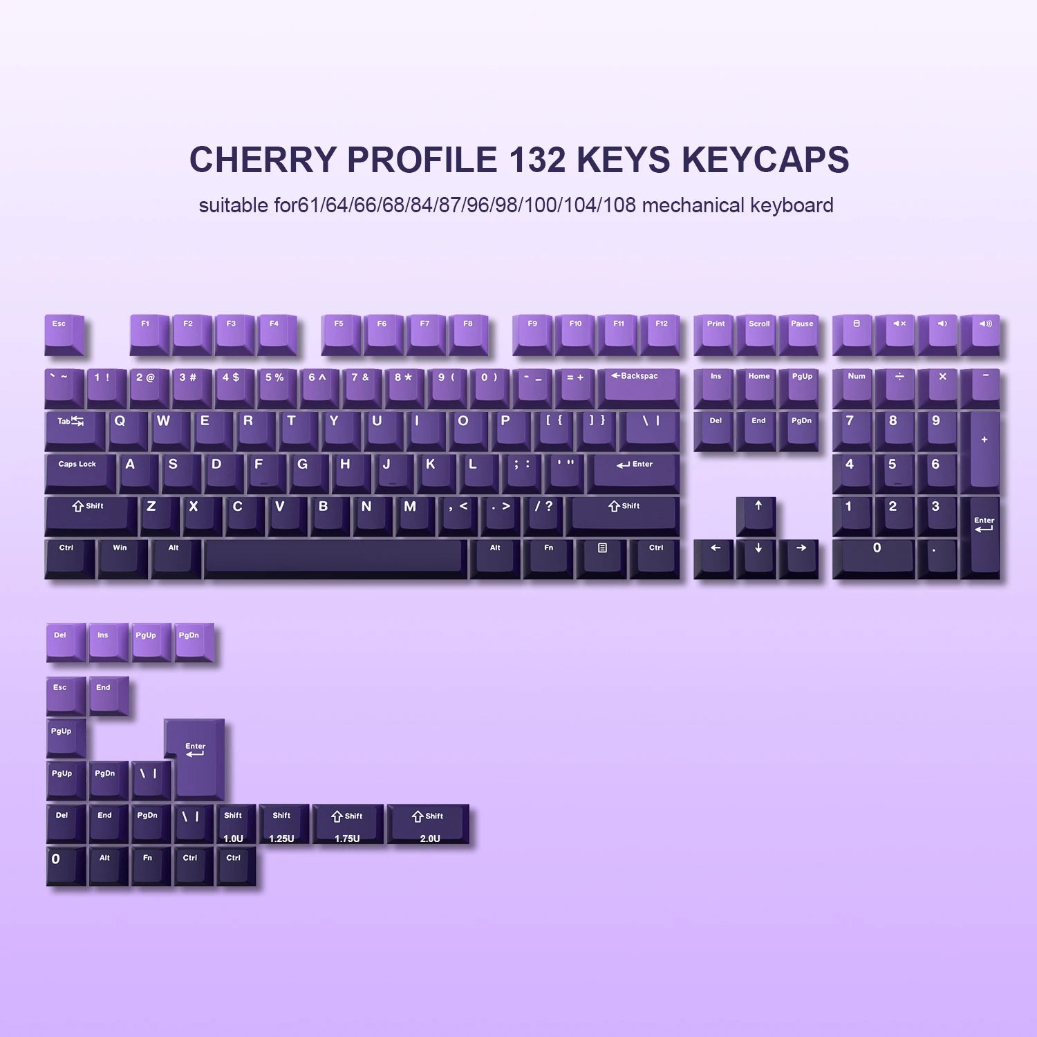 168 Keys Double Shot PBT Keycap Custom Keycap Cherry Profile Keyboard Keycaps for Cherry Gateron MX Switches Gaming Keyboard - Stan's Electronics