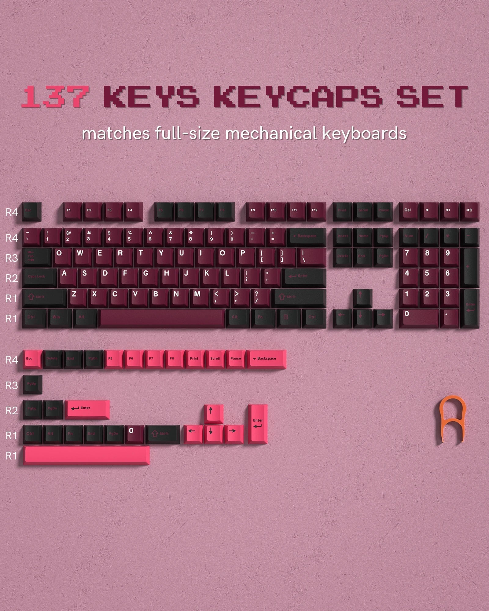 168 Keys Double Shot PBT Keycap Custom Keycap Cherry Profile Keyboard Keycaps for Cherry Gateron MX Switches Gaming Keyboard - Stan's Electronics