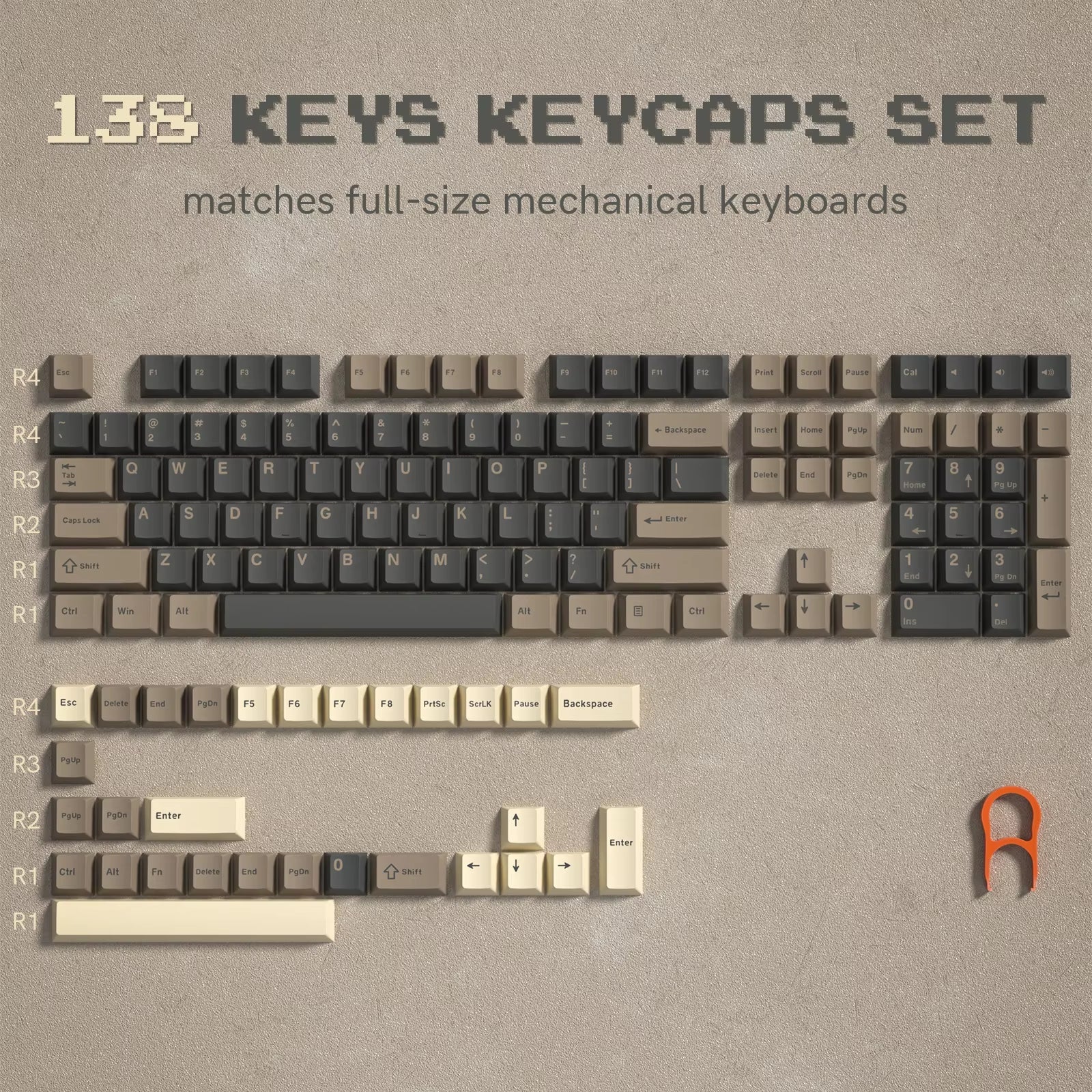 168 Keys Double Shot PBT Keycap Custom Keycap Cherry Profile Keyboard Keycaps for Cherry Gateron MX Switches Gaming Keyboard - Stan's Electronics