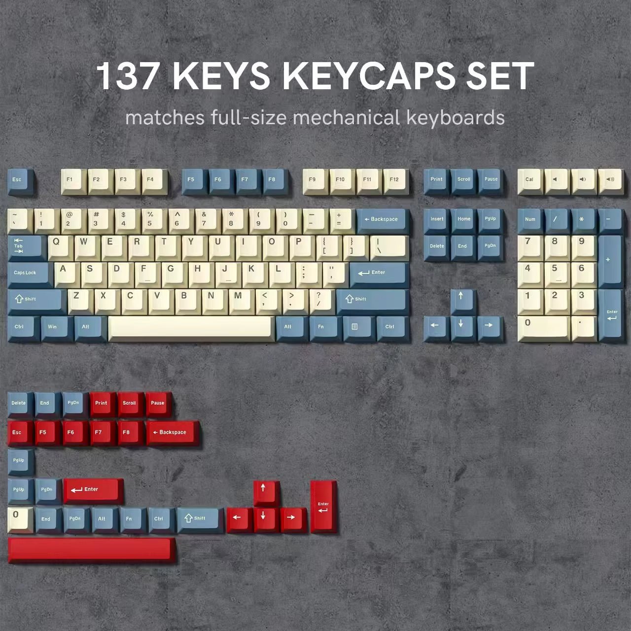 168 Keys Double Shot PBT Keycap Custom Keycap Cherry Profile Keyboard Keycaps for Cherry Gateron MX Switches Gaming Keyboard - Stan's Electronics