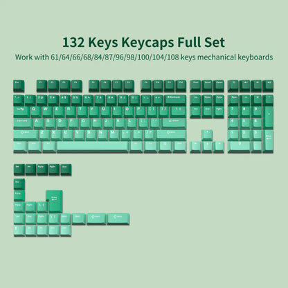 168 Keys Double Shot PBT Keycap Custom Keycap Cherry Profile Keyboard Keycaps for Cherry Gateron MX Switches Gaming Keyboard - Stan's Electronics