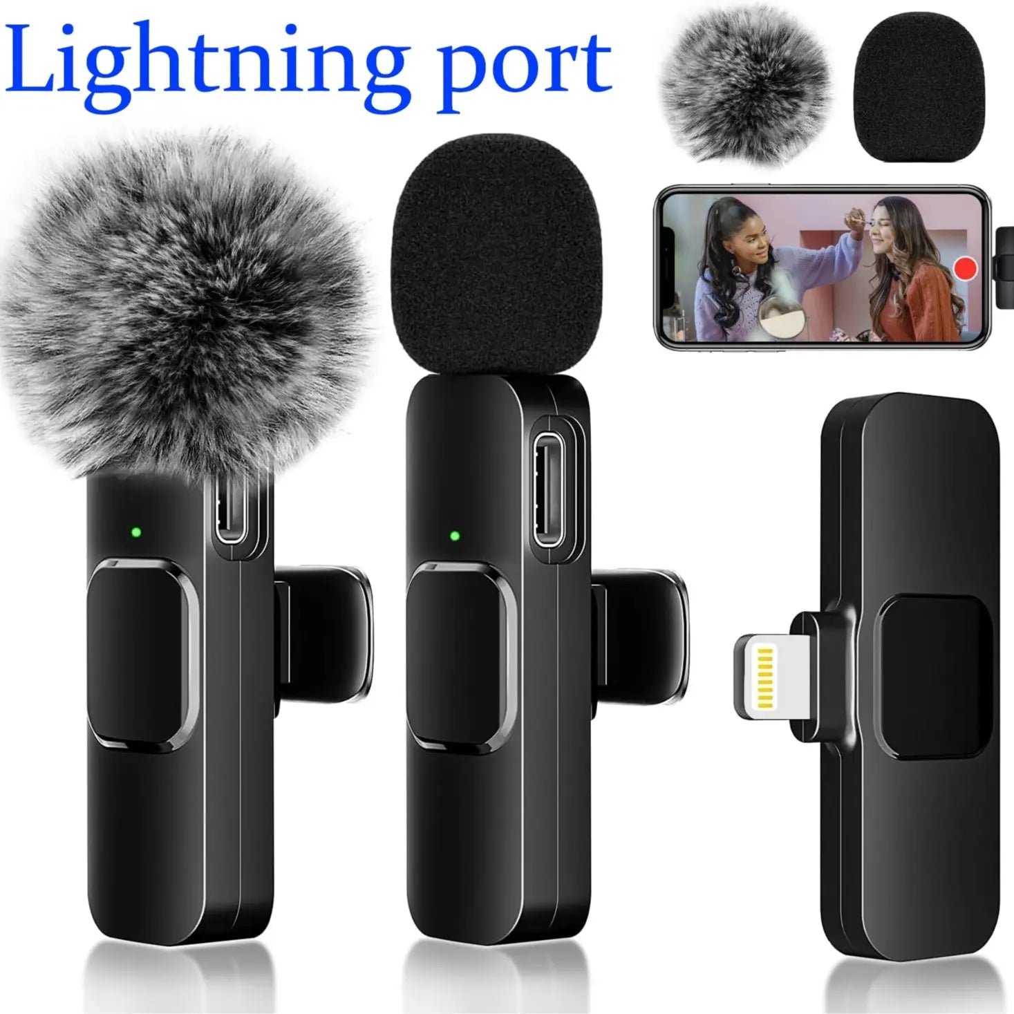 2-Pack Wireless Lavalier Clip-On Microphones - Stan's Electronics