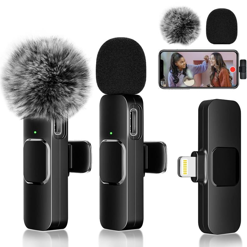 2-Pack Wireless Lavalier Clip-On Microphones - Stan's Electronics