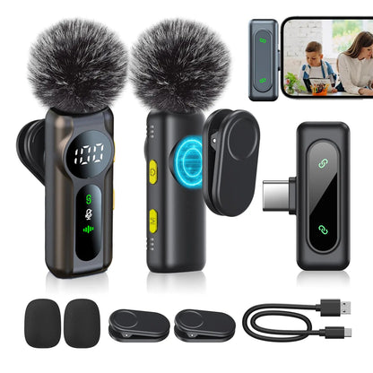 2-Pack Wireless Lavalier Clip-On Microphones - Stan's Electronics