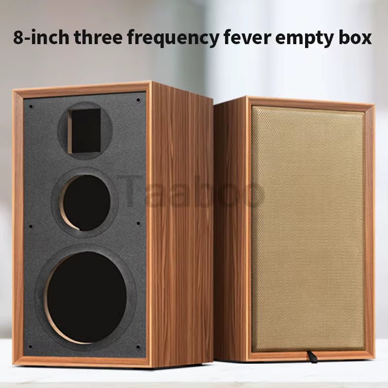 8 Inch Three-Way Labyrinth Speaker Empty Box Bookshelf Speaker Home Speaker DIY Hifi Audio Wooden Handmade Box Passive Speaker - Stan's Electronics