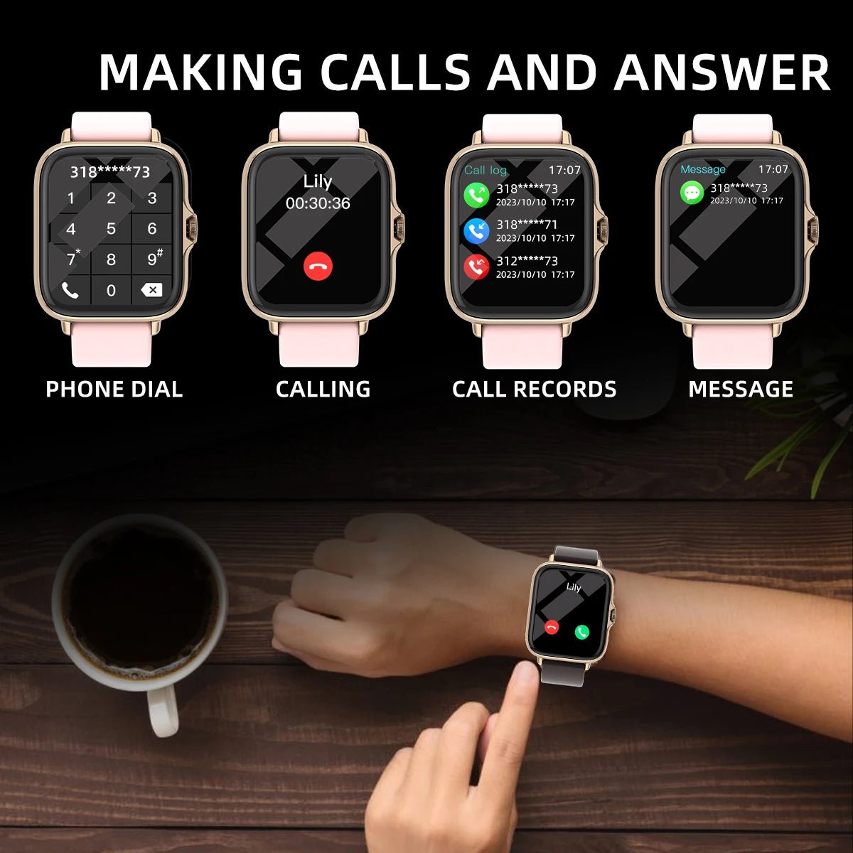 AquaSync™ 1.83” SmartWatch – Power, Style, and Control at a Glance - Stan's Electronics