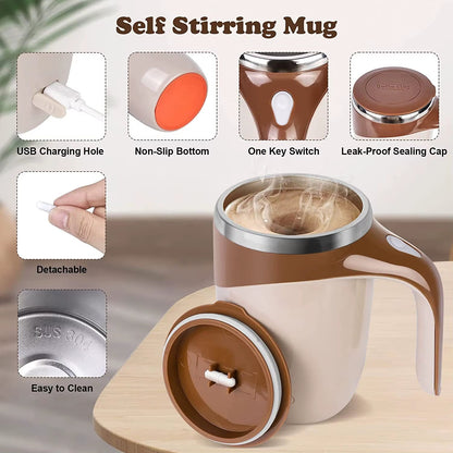 Automatic Self-Stirring Mug – Mix Smarter, Sip Smoother - Stan's Electronics
