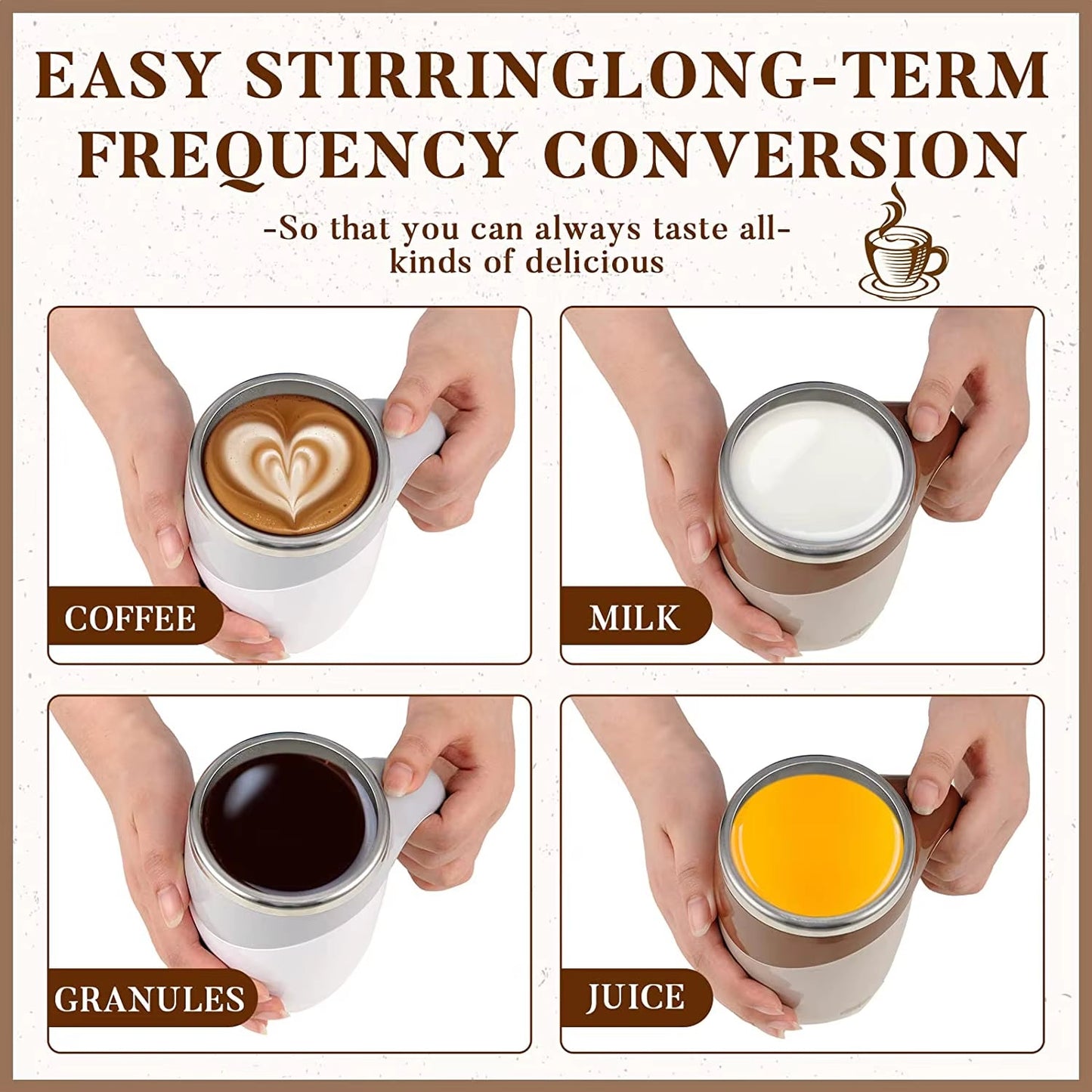 Automatic Self-Stirring Mug – Mix Smarter, Sip Smoother - Stan's Electronics