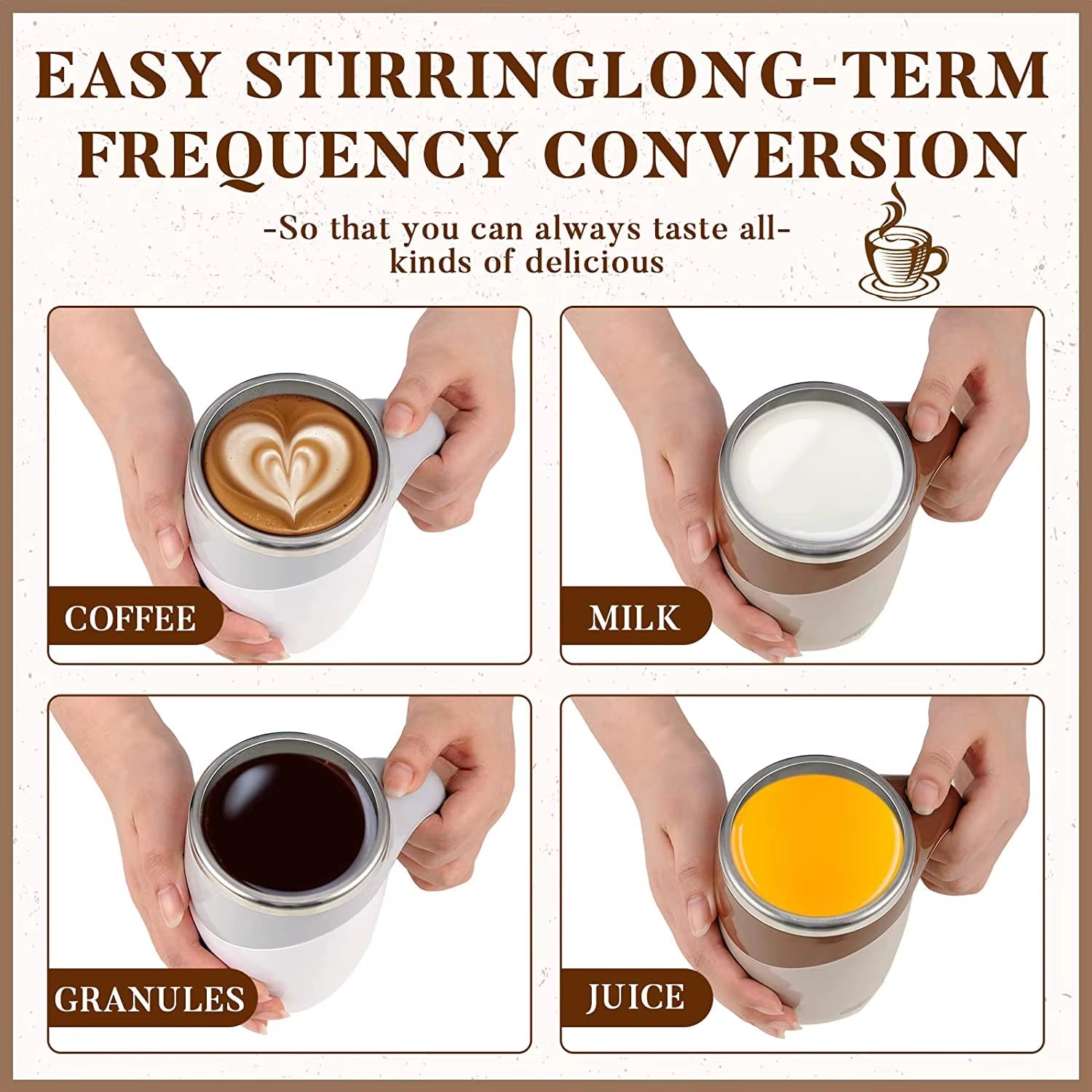 Automatic Self-Stirring Mug – Mix Smarter, Sip Smoother - Stan's Electronics