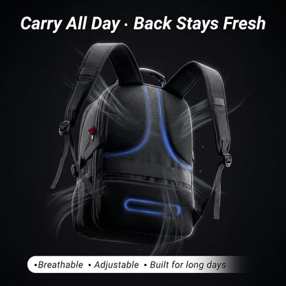 Large Laptop Backpack for Men, Heavy Duty Travel Backpack Carry on Flight Approved, 17 Inch College Work Bookbag, Water Resistant Business Backpack for Men Women, Mochilas Para Hombres