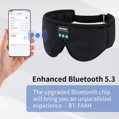 DreamTune 3D: Bluetooth Sleep Mask with Wireless Headset & Adjustable Eye Cover - Stan's Electronics