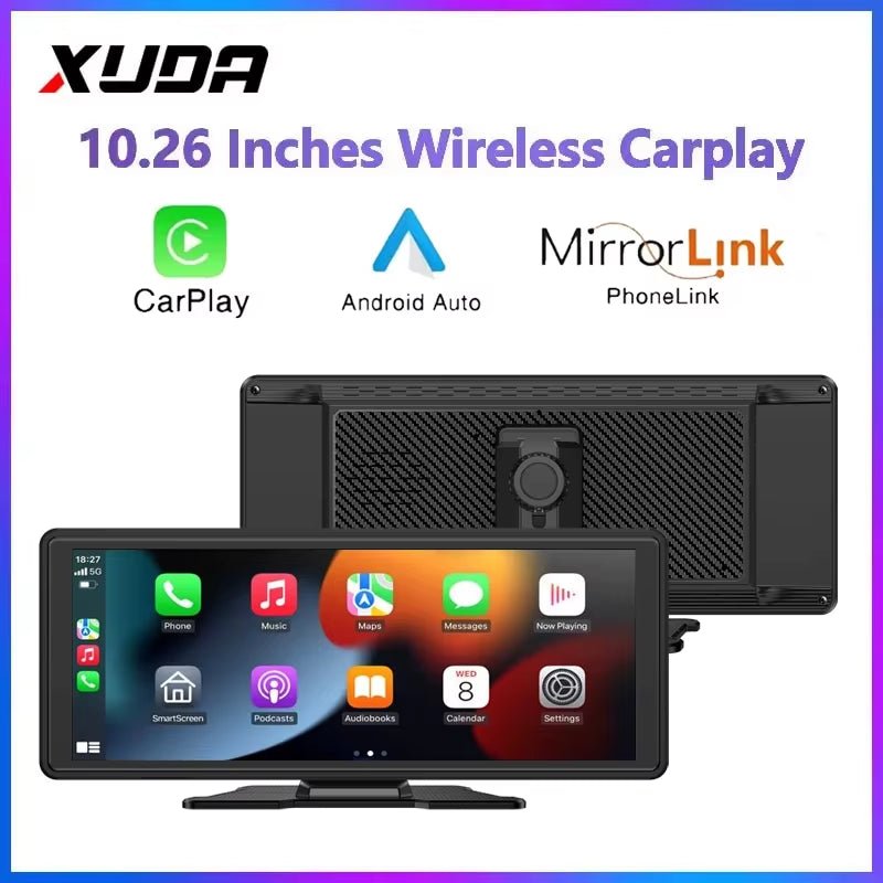 Drive Smart: 10.26-Inch Wireless CarPlay & Android Auto Multimedia Video Player - Stan's Electronics
