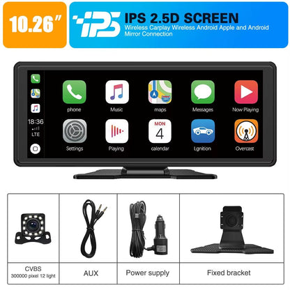 Drive Smart: 10.26-Inch Wireless CarPlay & Android Auto Multimedia Video Player - Stan's Electronics
