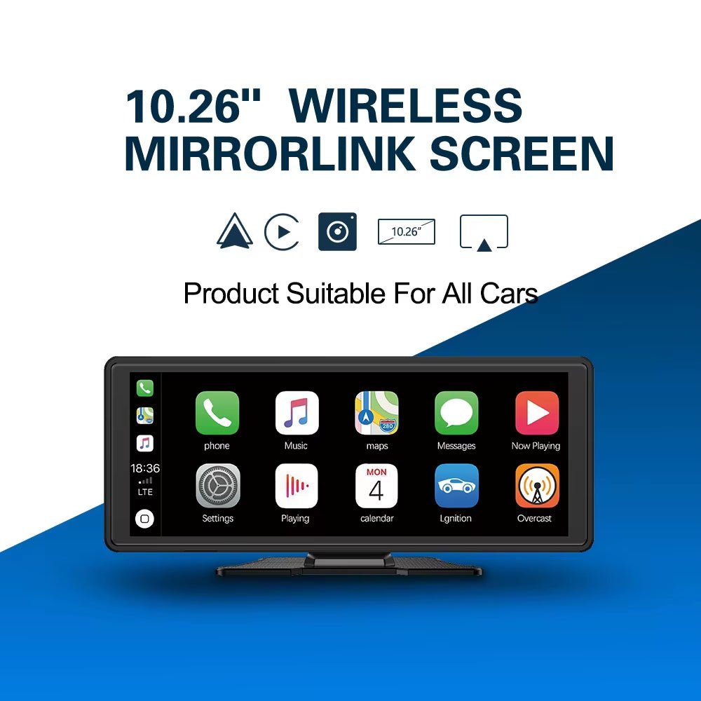 Drive Smart: 10.26-Inch Wireless CarPlay & Android Auto Multimedia Video Player - Stan's Electronics