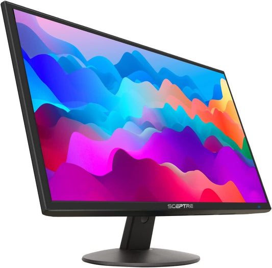 E249W-19203R 24-Inch FHD LED Gaming Monitor 2X HDMI VGA 75Hz Build-In Speakers, Machine Black - Stan's Electronics