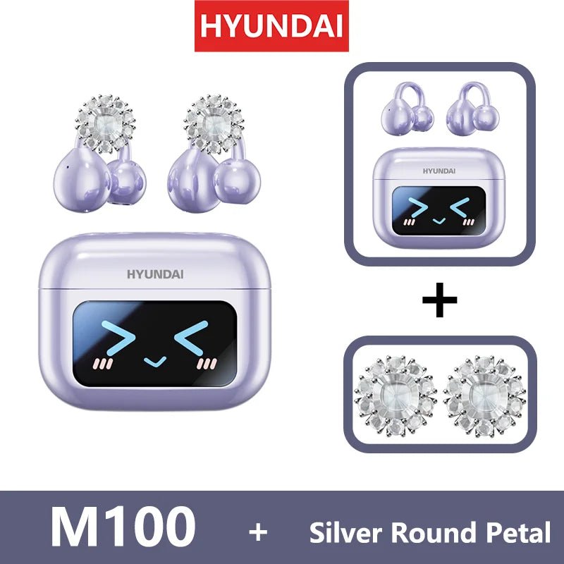 EchoGrip™ M100 ENC Ear Clip Earphones – Style, Sound, and Smart Control - Stan's Electronics