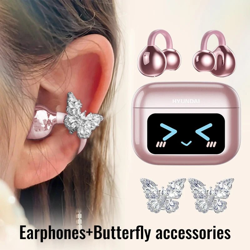 EchoGrip™ M100 ENC Ear Clip Earphones – Style, Sound, and Smart Control - Stan's Electronics