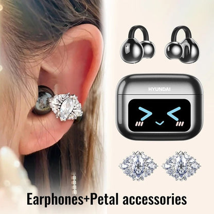 EchoGrip™ M100 ENC Ear Clip Earphones – Style, Sound, and Smart Control - Stan's Electronics