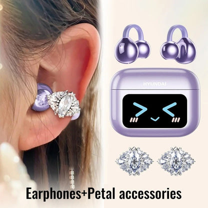 EchoGrip™ M100 ENC Ear Clip Earphones – Style, Sound, and Smart Control - Stan's Electronics