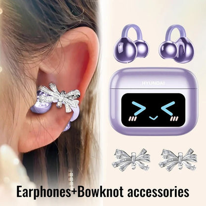EchoGrip™ M100 ENC Ear Clip Earphones – Style, Sound, and Smart Control - Stan's Electronics