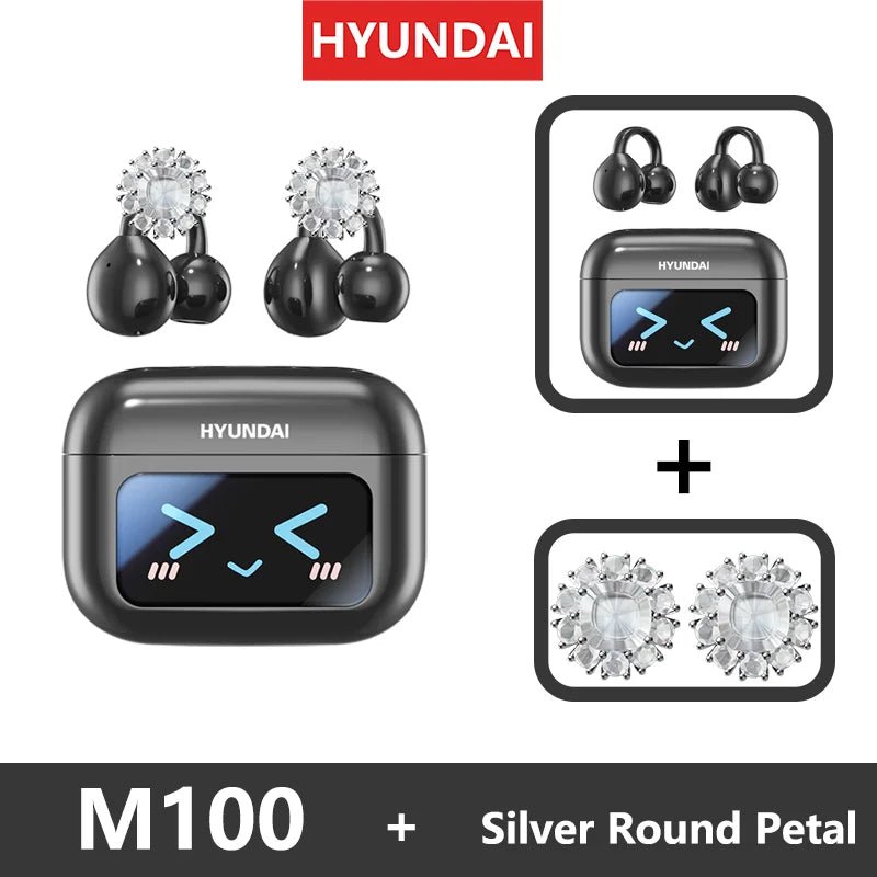 EchoGrip™ M100 ENC Ear Clip Earphones – Style, Sound, and Smart Control - Stan's Electronics