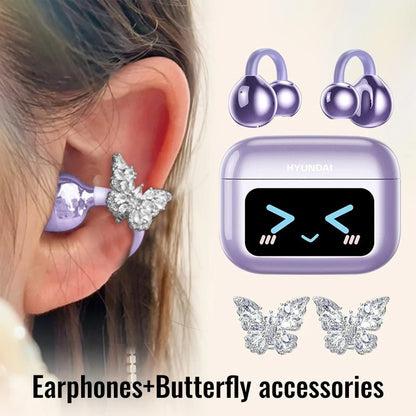 EchoGrip™ M100 ENC Ear Clip Earphones – Style, Sound, and Smart Control - Stan's Electronics