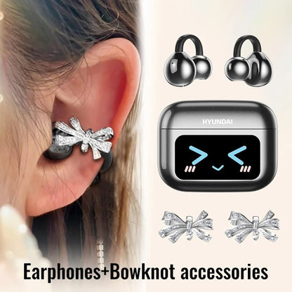 EchoGrip™ M100 ENC Ear Clip Earphones – Style, Sound, and Smart Control - Stan's Electronics