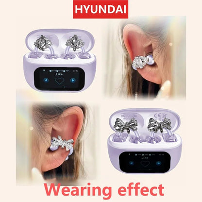 EchoGrip™ M100 ENC Ear Clip Earphones – Style, Sound, and Smart Control - Stan's Electronics