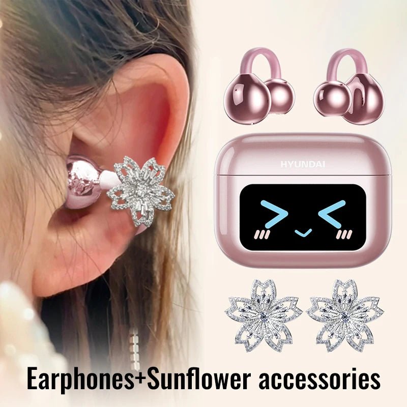 EchoGrip™ M100 ENC Ear Clip Earphones – Style, Sound, and Smart Control - Stan's Electronics