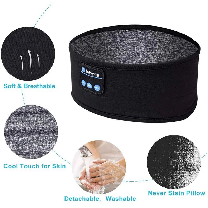 Enjoying Wireless Bluetooth Sleep Headband – Sleep, Sweat, and Stream in Total Comfort - Stan's Electronics