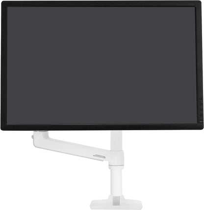 Ergotron – LX Monitor Arm, Single Monitor Desk Mount – Fits Flat Curved Ultrawide Computer Monitors up to 34 Inches, 7 to 25 Lbs, VESA 75X75Mm or 100X100Mm – Tall Pole, White - Stan's Electronics