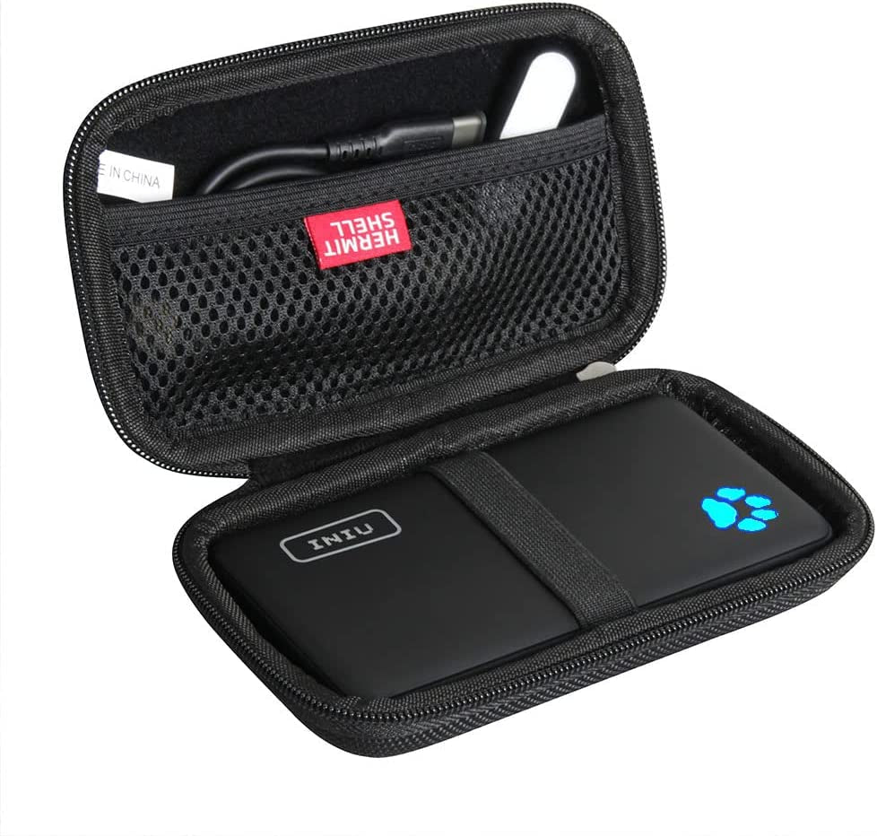 Hard Travel Case for INIU Portable Charger 10000Mah Power Bank [2022 Version] (Black) - Stan's Electronics