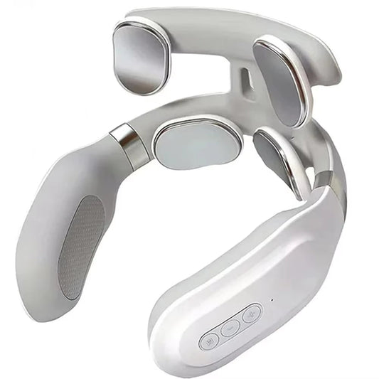 Heated Neck & Spine Massager – 4D Head Relief with Vibration, Heat & Breathing Light - Stan's Electronics