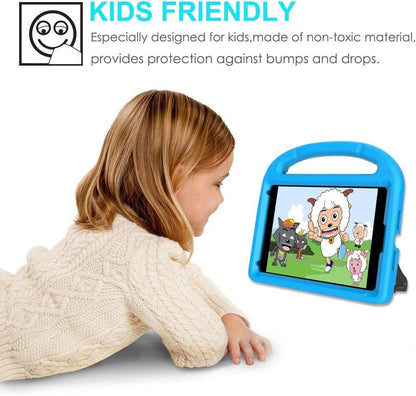 Kids Case for Ipad Mini 5/4/3/2/1 (7.9"), Durable Shockproof Protective Handle Bumper Stand Cover with 2*Screen Protectors for 7.9 Inch Apple Ipad Mini 5Th/4Th/3Rd/2Nd/1St Generation, Blue - Stan's Electronics