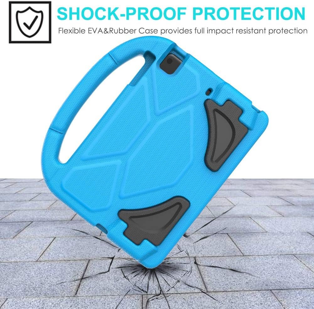 Kids Case for Ipad Mini 5/4/3/2/1 (7.9"), Durable Shockproof Protective Handle Bumper Stand Cover with 2*Screen Protectors for 7.9 Inch Apple Ipad Mini 5Th/4Th/3Rd/2Nd/1St Generation, Blue - Stan's Electronics