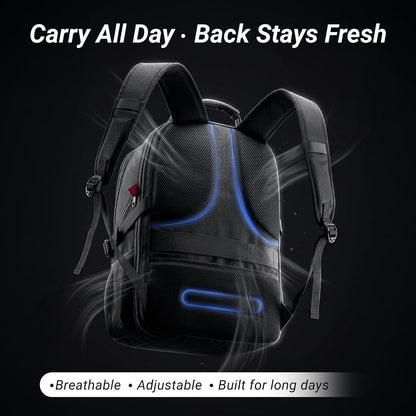 Large Laptop Backpack for Men, Heavy Duty Travel Backpack Carry on Flight Approved, 17 Inch College Work Bookbag, Water Resistant Business Backpack for Men Women, Mochilas Para Hombres - Stan's Electronics