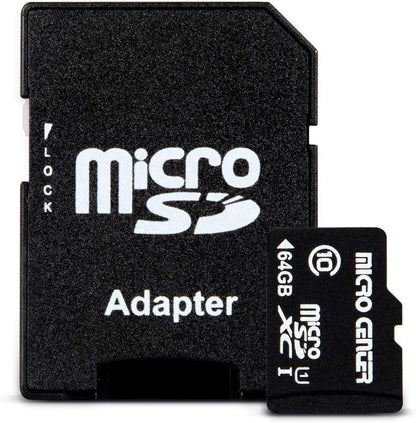 Micro Center 64GB Class 10 Microsdxc Flash Memory Card with Adapter for Mobile Device Storage Phone, Tablet, Drone & Full HD Video Recording - 80Mb/S UHS-I, C10, U1 (2 Pack) - Stan's Electronics