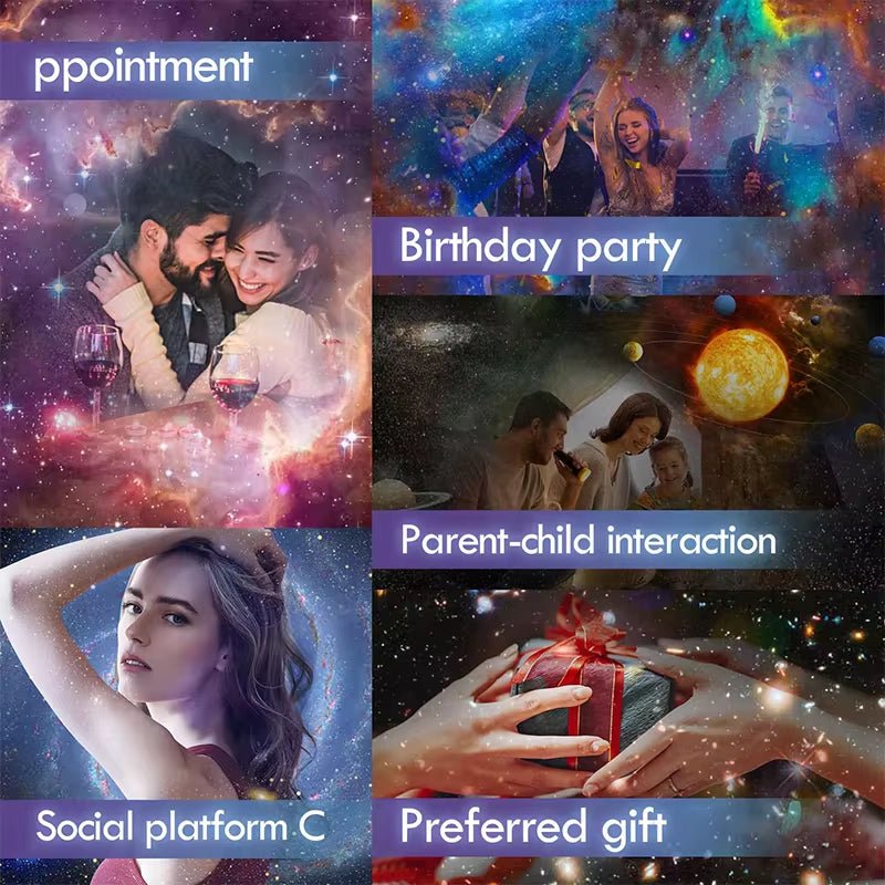 Planetarium Projector Galaxy Projector Star Projector 13 Sheets of Film Meet Fantasy of Starry Sky Extreme Romantic for Bedroom - Stan's Electronics