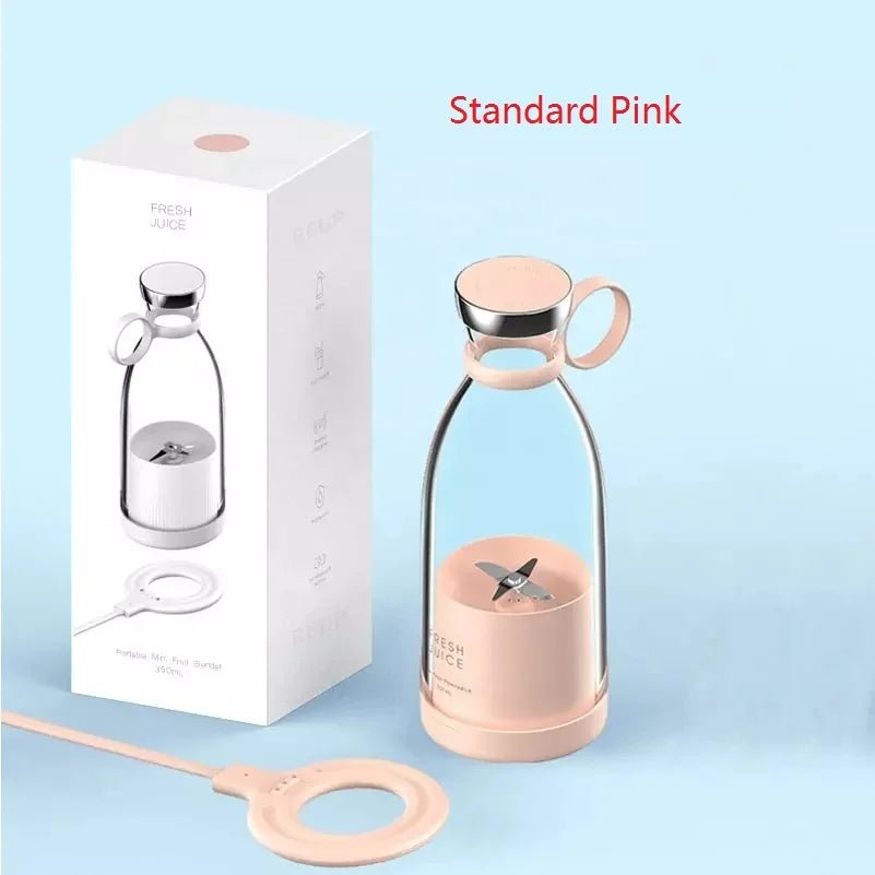 Portable Blender Juicer 350ML Mixeur Wireless Rechargeable Mini USB Juicer Cup Fruit Mixer Travel Bottle Smoothie Extractor - Stan's Electronics