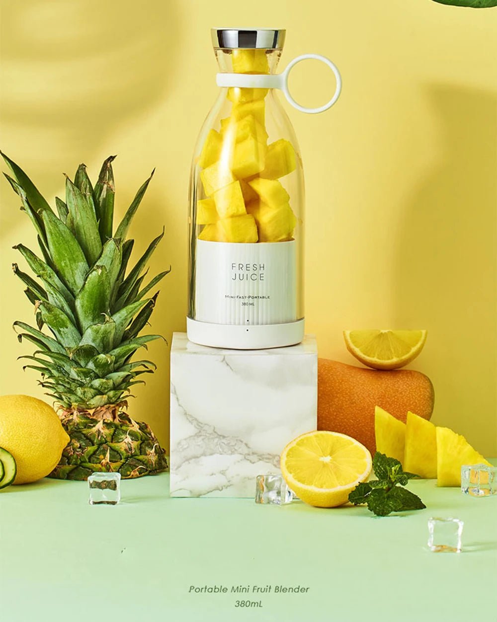 Portable Blender Juicer 350ML Mixeur Wireless Rechargeable Mini USB Juicer Cup Fruit Mixer Travel Bottle Smoothie Extractor - Stan's Electronics