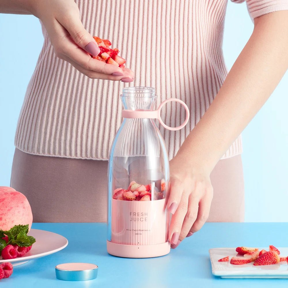 Portable Blender Juicer 350ML Mixeur Wireless Rechargeable Mini USB Juicer Cup Fruit Mixer Travel Bottle Smoothie Extractor - Stan's Electronics