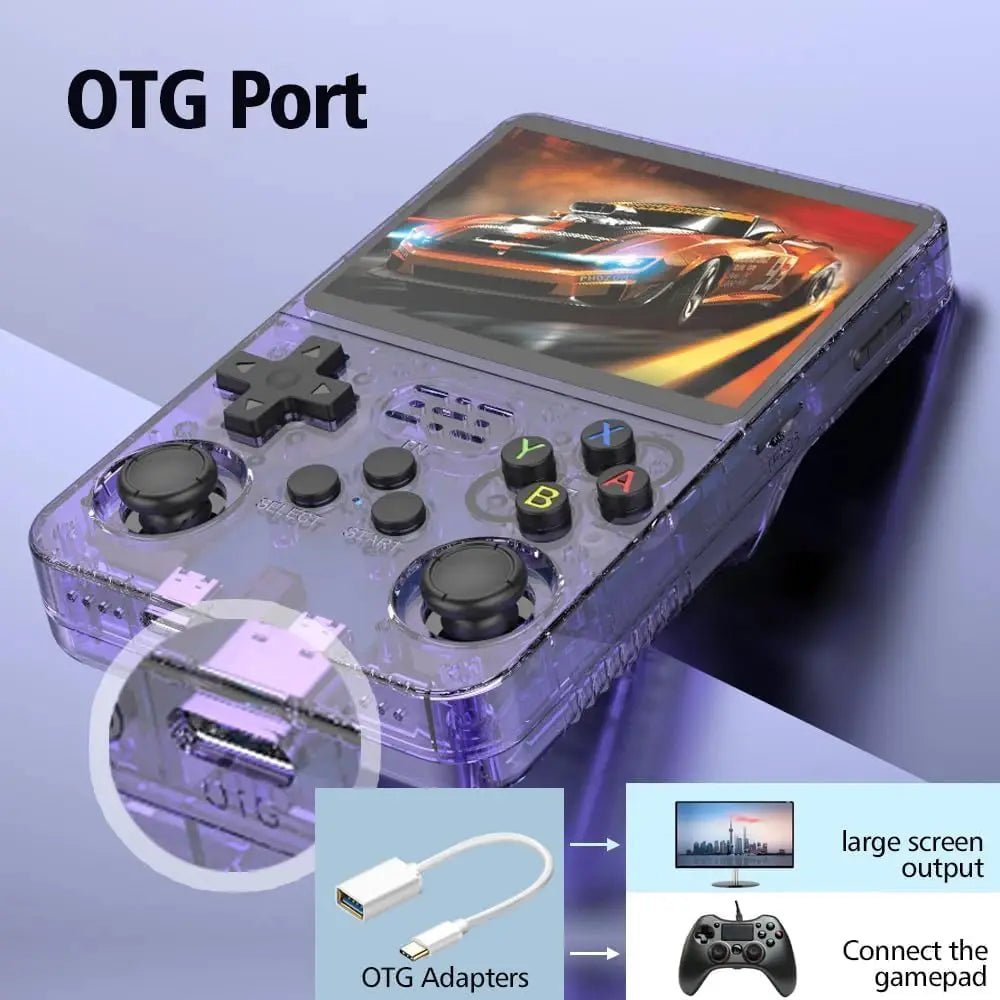 R36S Retro Handheld Game Console Linux System 3.5-Inch IPS Screen 64G/128G 20000+ Games Portable Pocket Game Console - Stan's Electronics