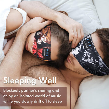 Sleep Headphones Bluetooth 5.4, Headband Earphones Wireless, Sleep Mask for Sleeping, Sports, Gifts, Workout, Jogging, Yoga,Insomnia, Air Travel, Meditation - Stan's Electronics