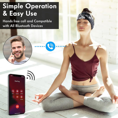 Sleep Headphones Bluetooth 5.4, Headband Earphones Wireless, Sleep Mask for Sleeping, Sports, Gifts, Workout, Jogging, Yoga,Insomnia, Air Travel, Meditation - Stan's Electronics
