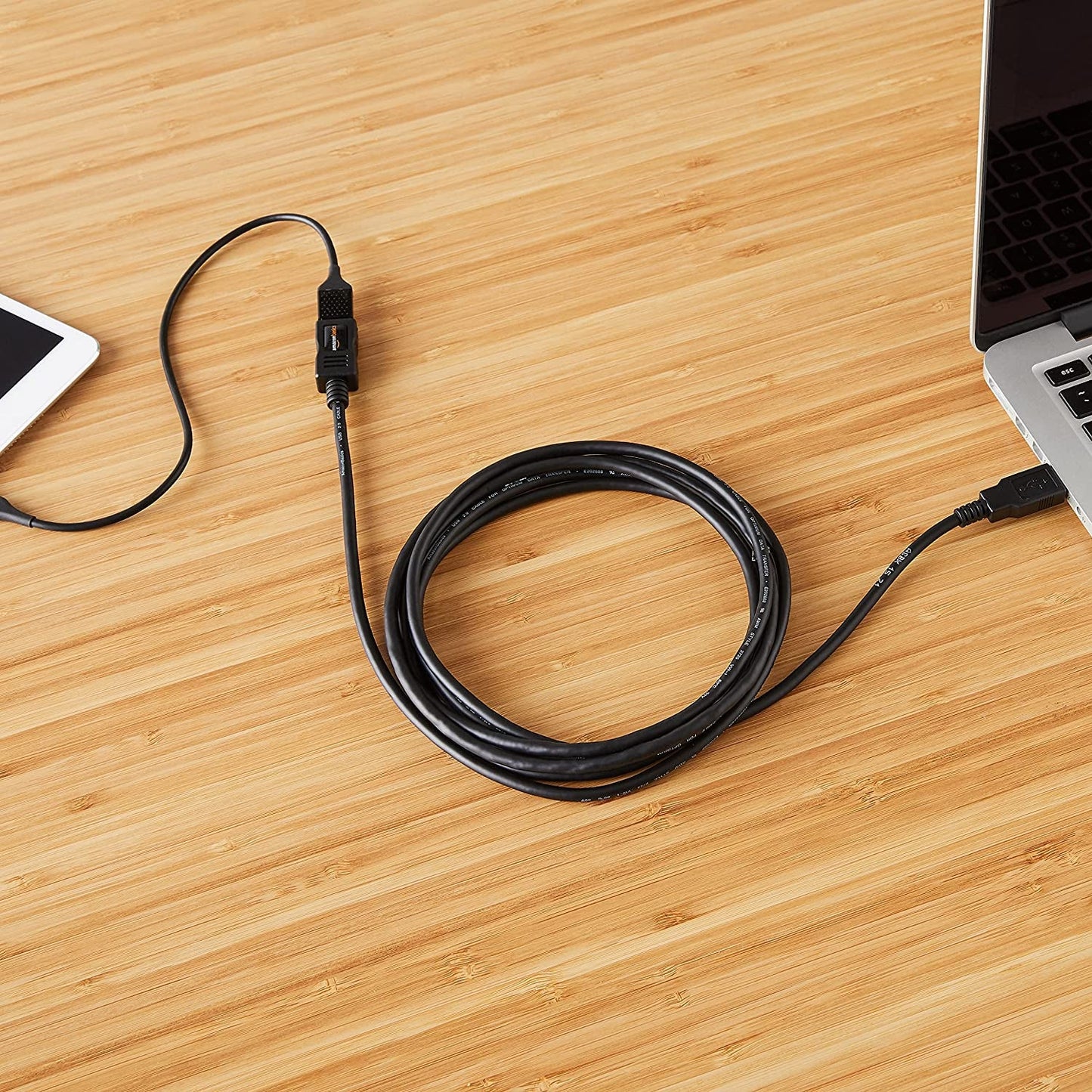 USB-A 2.0 Extension Cable, Male to Female, 480Mbps Transfer Speed, 6.5 Foot, Black - Stan's Electronics