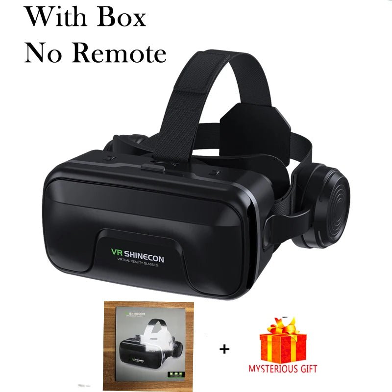 VR Glasses 3D Virtual Reality Headset Devices Helmet Lenses Goggles Smart for Smartphones Phone Cell Mobile Game Viar Viewer Set - Stan's Electronics
