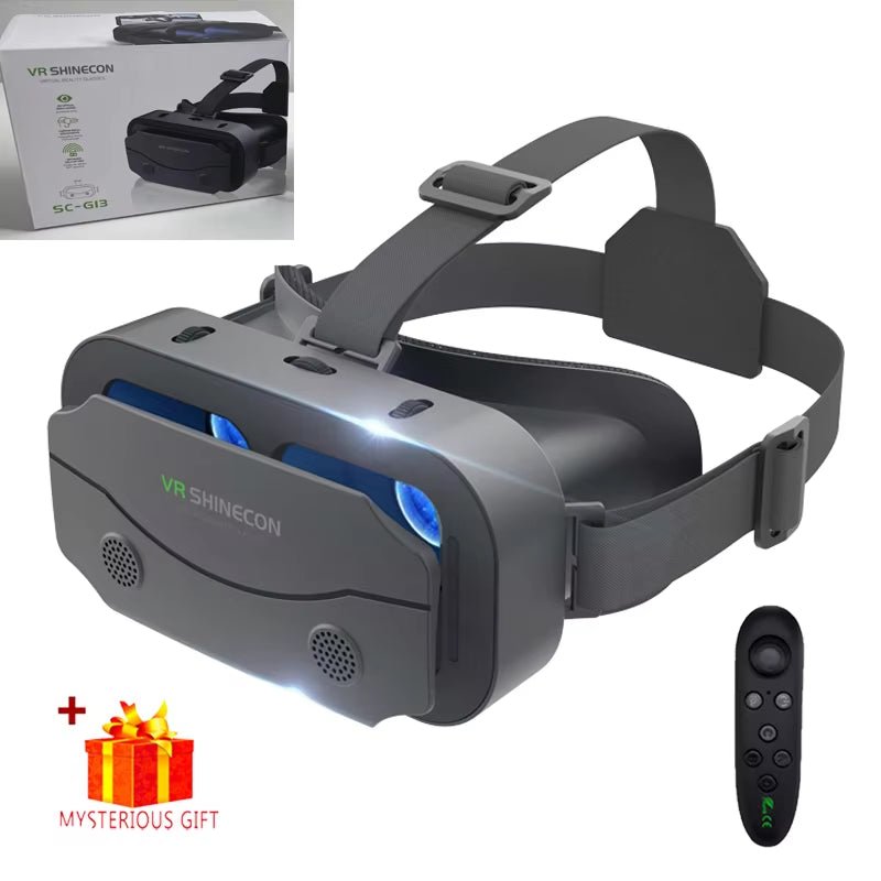 VR Glasses 3D Virtual Reality Headset Devices Helmet Lenses Goggles Smart for Smartphones Phone Cell Mobile Game Viar Viewer Set - Stan's Electronics